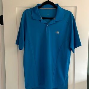Adidas Blue Performance Polo Shirt